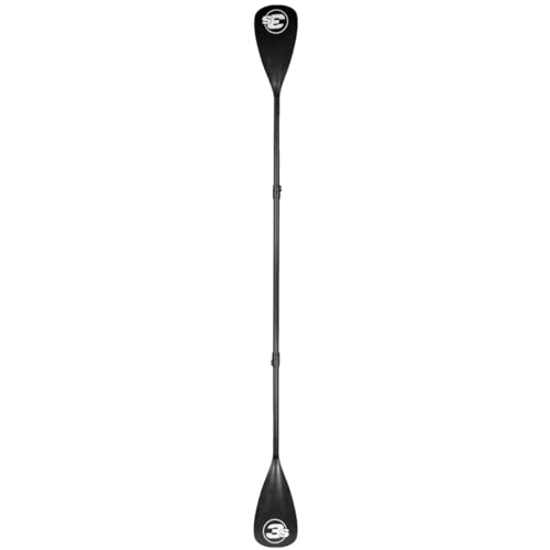 3s-sup SUP und Kajakpaddel 4-teilig in schwarz I Verstellbar 165-215 cm I Aluminium Schaf...