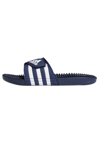 adidas Unisex Adissage Schlappen, Dark Blue/Ftwr White/Dark Blue,43 EU