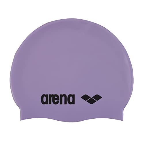 ARENA Unisex – Erwachsene Classic Silicone Badekappe, Parma/Black, Einheitsgröße EU