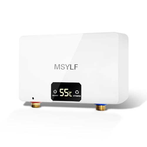 MSYLF Elektrische Durchlauferhitzer, 230v Mini Durchlauferhitzer Mit Ablesbarer...