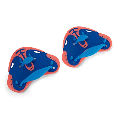 Speedo Unisex Erwachsene Biofuse Finger Paddle, Blau/Orange, Einheitsgröße