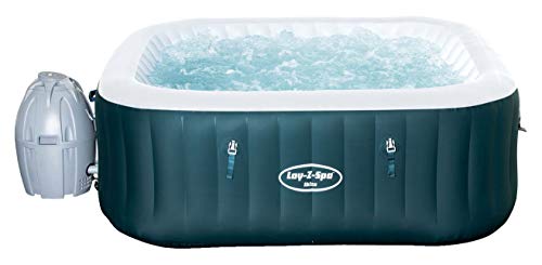 Bestway Lay-Z-Spa Ibiza AirJet selbstaufblasender Whirlpool Petrol (dunkel), eckig, 180 x...