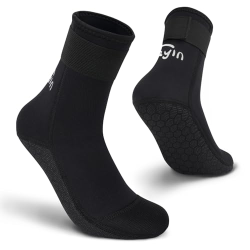 Yikayin Neoprensocken, 3mm Wattsocken Tauchsocken für Männer Damen Herren Frauen,...