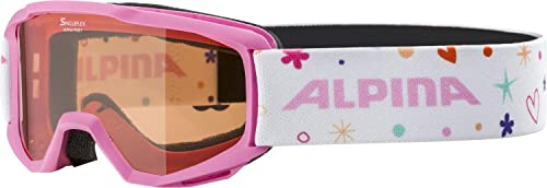 ALPINA PINEY - Beschlagfreie, Extrem Robuste & Bruchsichere Skibrille Mit 100% UV-Schutz...