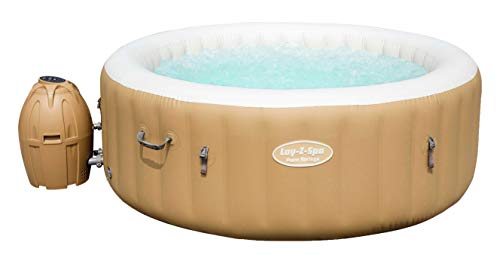 Bestway Lay-Z-Spa Palm Springs AirJet, Whirlpool rund aufblasbar mit Massagefunktion,...