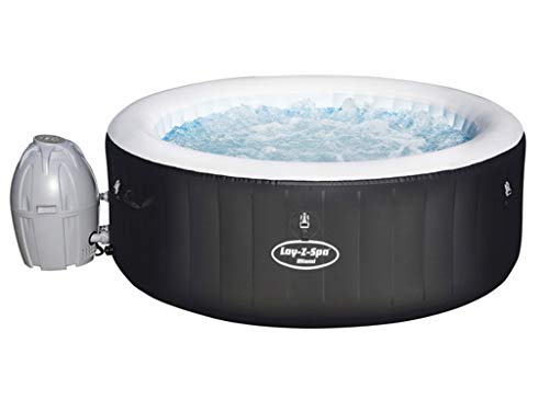 Bestway Lay-Z-Spa Miami AirJet aufblasbarer Whirlpool für bis zu 4 Personen, rund, 180x66...