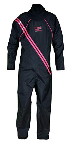 Dry Fashion Damen Herren Trockenanzug SUP Performance, Farbe:Schwarz/Pink, Größe:L