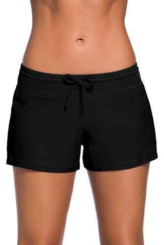 Yavero Badeshorts Damen - Badehose Damen - Schwimmshorts Frauen - UV Schutz Schwimmhose...