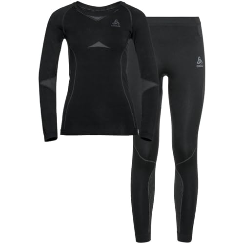 Odlo Damen Funktionsunterwäsche Set FUNDAMENTALS PERFORMANCE WARM, black - odlo graphite...