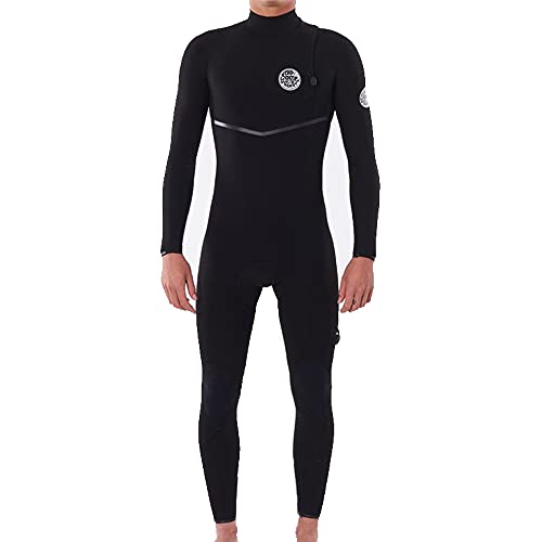 Rip Curl Mens E-Bomb 4/3mm Zip Free Wetsuit WSMYQE - Black Wetsuit Size - M