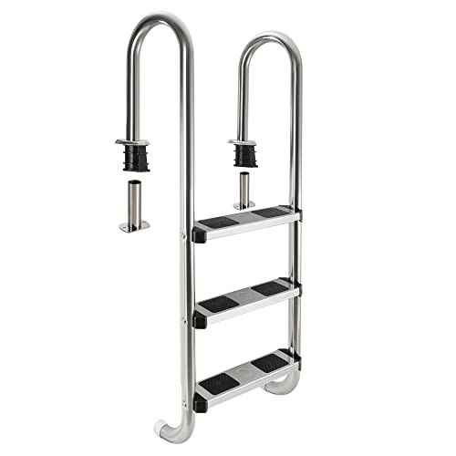 Arebos stainless steel pool ladder