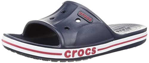 Crocs Unisex Slide, Bayaband Slide, Navy/Pepper, 38/39 EU