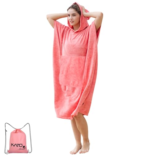 Kato Tirrinia Beach Surf Poncho mit Tasche, wasserabsorbierendem Neoprenanzug, Wickeltisch...