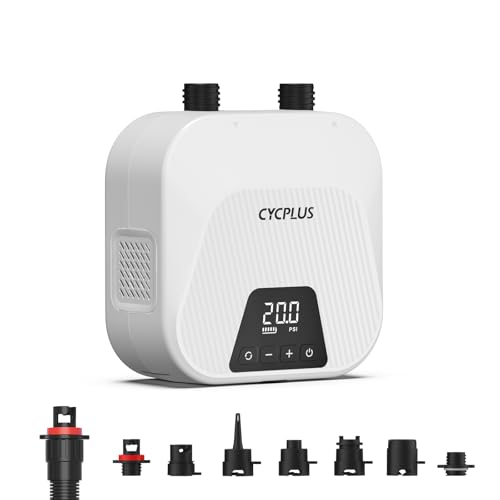 CYCPLUS 20PSI High Pressure Smart SUP Air Pump, Rechargeable Battery-Powered, Intelligent...