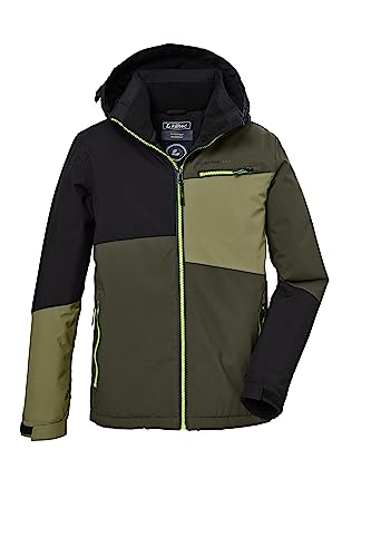 killtec Jungen Funktionsjacke mit Kapuze und Schneefang/Outdoorjacke ist wasserdicht KOW...