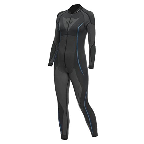 Dainese Damen Dry Suit Lady Baselayer-Set, Schwarz/Blau, XS/S