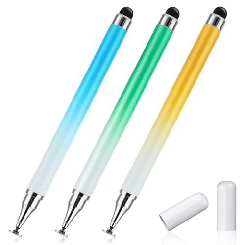 Amaxiu 2 in 1 Stylus Pens für Touchscreens, 3 Pcs Stylus Pencil mit transparenter Scheibe...