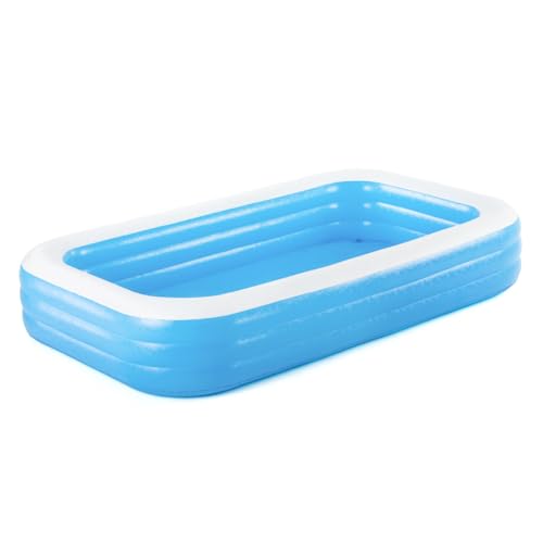 Bestway Family Pool Deluxe, aufblasbares Kinder-Planschbecken 305 x 183 x 56 cm