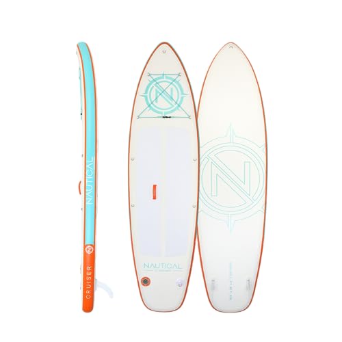 iROCKER Nautical Go Cruiser aufblasbares Stand-Up-Paddle-Board, hervorragende...