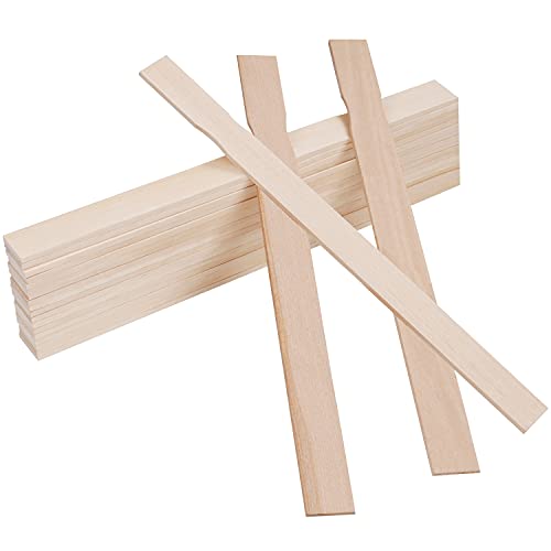 Belle Vous Holzspatel zum Basteln Rührstab Farbe (25er Pack) Holzstäbe 30 x 2,4 cm...