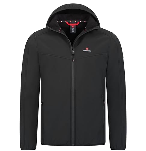 Höhenhorn Alpberg Herren leichte Softshell Jacke Outdoor Schwarz Gr. L