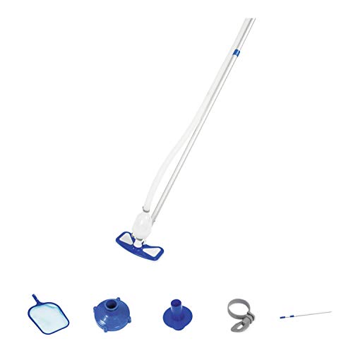 Bestway Flowclear Poolpflege Basis-Set, Aquaclean mit pumpenbetriebenem Poolsauger und...