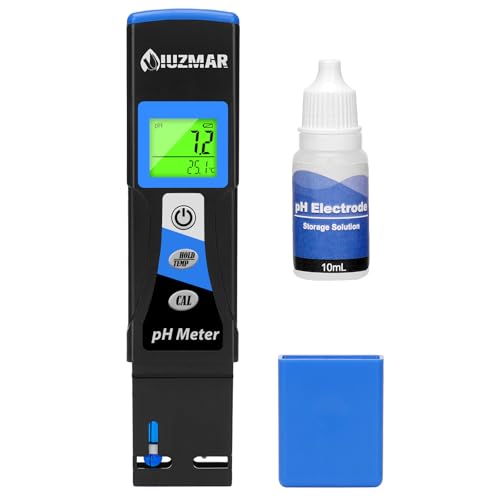 UIUZMAR Wasser pH Messgerät, Wasserqualität Tester Trinkwasser, pH Temperatur Meter Mit...