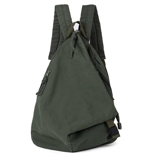 GreenTaya Rucksack Damen Herren Canvas Vintage Casual Daypacks Retro Segeltuch Rucksäcke...