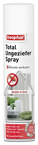 BEAPHAR - Total Ungezieferspray - Gegen Flöhe Und Flohlarven In Teppich, Korb, Decke -...