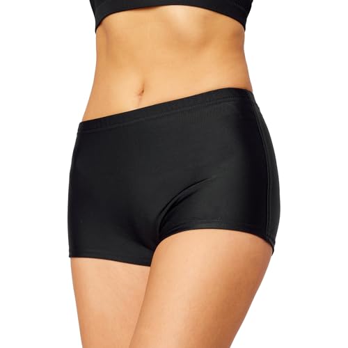 Merry Style Damen Badeshorts Bikinihose Modell L23L1 (Schwarz (9240), 42)