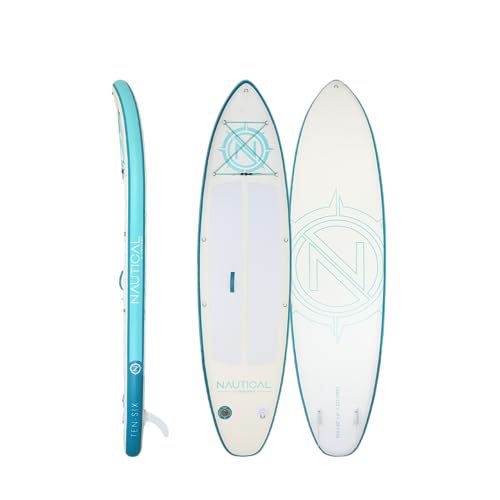 iROCKER Nautical Go Ten-SIX Aufblasbares Stand-Up-Paddle-Board, hervorragende...