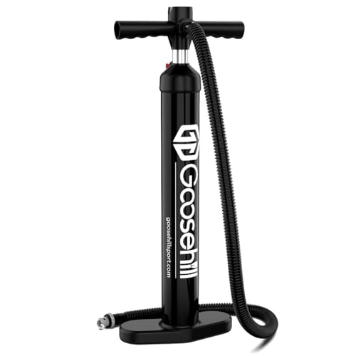 Goosehill Neueste Stand Up Paddleboard Handpumpe, Double-Action Manual Sup Pump Tragbare...