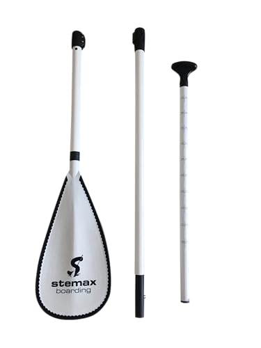 Stemax Fiberglas 3-teilig verstellbares SUP Paddel für SUP-Board Surfboard Stand up...