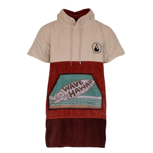 WAVE HAWAII Campeche Surfponcho für Körpergrößen von 155-185cm Poncho 100% ÖKO...