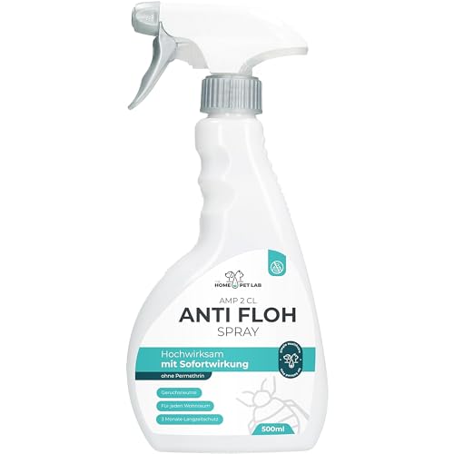 Anti Floh Spray - AMP 2 CL - für Wohnung und Möbel - Anti Flohmittel als Umgebungsspray...