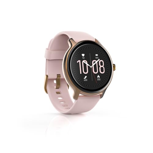 Hama Smartwatch 4910, IP68 wasserdicht (Fitness-Uhr Damen, 1,09'-Full-Touch-Farbdisplay,...