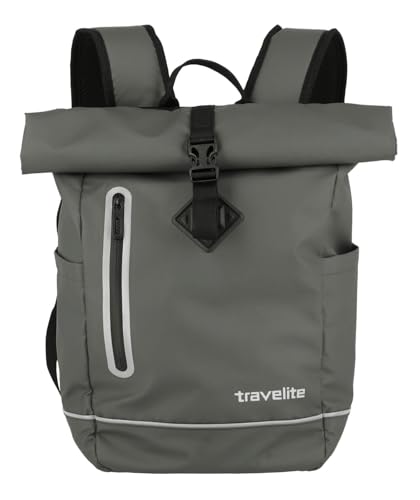 Travelite Rolltop Rucksack wasserfest, Fahrradrucksack, Freizeitrucksack mit Rolltop...