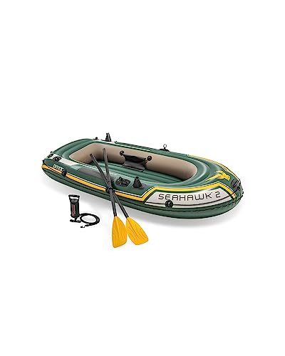 Intex Schlauchboot Seahawk 2 Set Phthalates Free inklusiv 2 Paddel und Luftpumpe,...