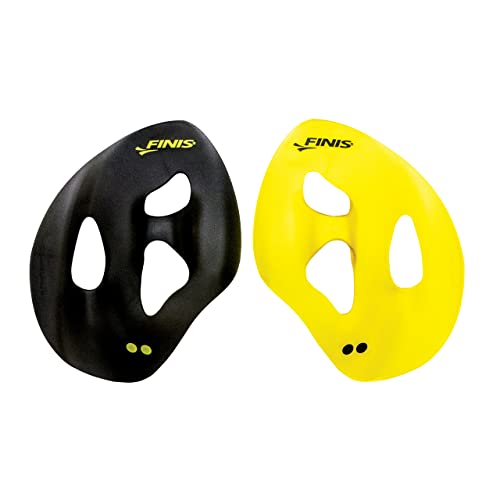 FINIS Erwachsene Iso Swim Hand Paddles, Yellow/Black, M