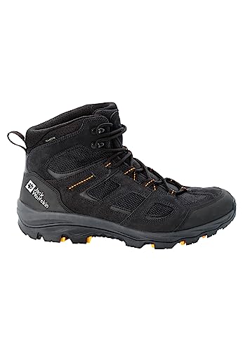 Jack Wolfskin Herren Vojo 3 Texapore Mid M, Black Burly Yellow Xt, 44.5 EU