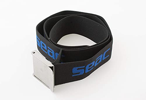 SEAC Diving Belt Gewichtsgürtel aus Edelstahl, schwarz/blau, 55'