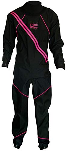 Dry Fashion Unisex Trockenanzug Regatta Segelanzug Dry Suit, Farbe:Schwarz/Pink, Größe:L