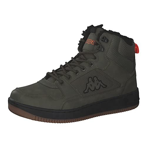 Kappa Unisex Shab Fur Sneaker, Army Black, 42 EU