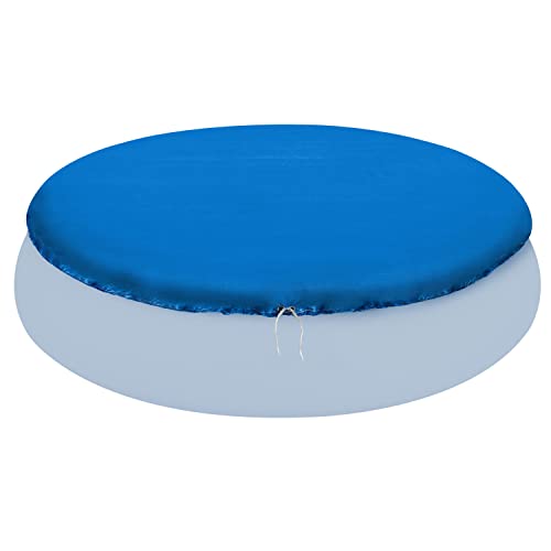 Poolabdeckung rund für Quick-up Pool Ø366cm - mit Fixierseilen - 110g/m² PE -...