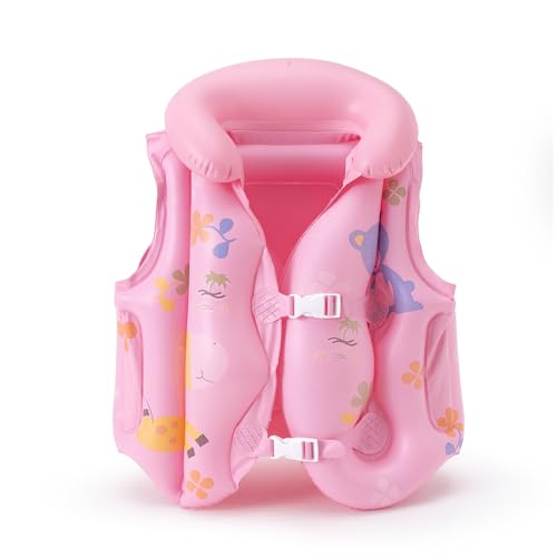 Kids Swim Vest, Inflatable Swim Vest, Kinder Schwimmweste Schwimmhilfe, Schwimmhilfe für...