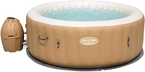 Bestway Lay-Z-Spa Palm Springs AirJet, Whirlpool rund aufblasbar mit Massagefunktion,...