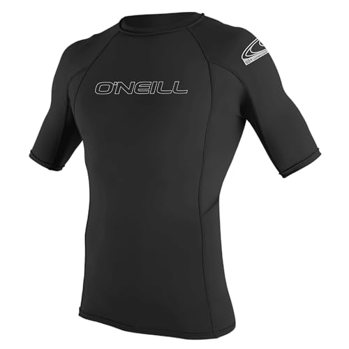 O'NEILL Herren Uv Schutz Basic Skins S/S Crew Rash Vest, Black, M