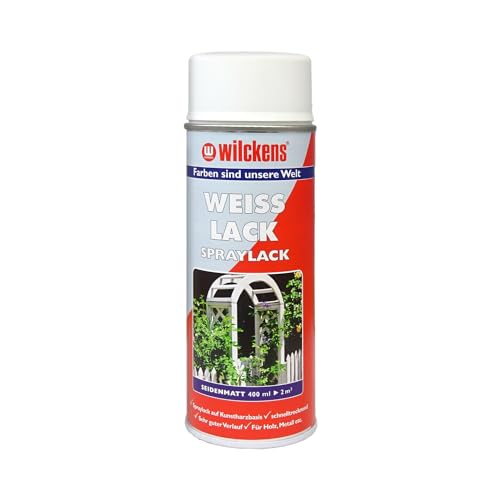 Weisslack Spray seidenmatt 400 ml Innen & Außen Wilckens ca. 2 m² Spraylack Lack