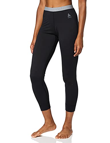 Odlo Damen Funktionsunterwäsche Lange Hose 100% MERINO 200 GRAMM, black, M