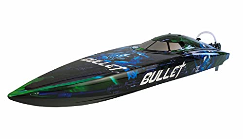 Amewi 26097 RC Speedboot Bullet V4 740mm 4s brushless ARTR, Blau,schwarz